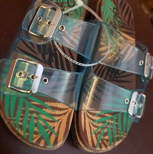 Women's clear slide sandals